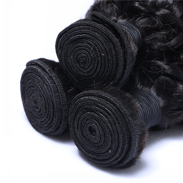 Best Extensions Brazilian Human Virgin Hair Remy Weft Curly Hair Weave Large Stock  LM249